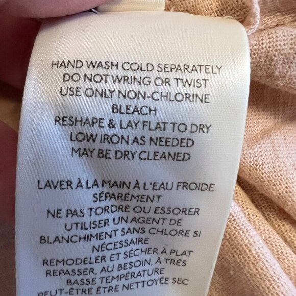 Free People Blush Pink Lace Collar‎ White Puff Sleeve Loose Fit Top Size Small - Picture 8 of 10